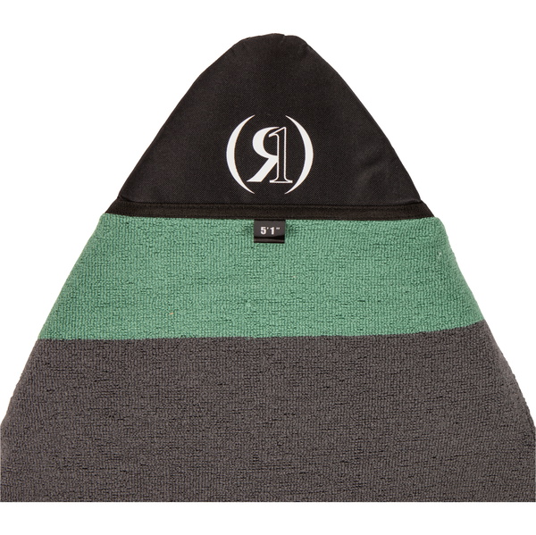 2026 Ronix Pointy Nose Surf Sock R24-BAG-SSPN-60 - Jade / Black / Grey
